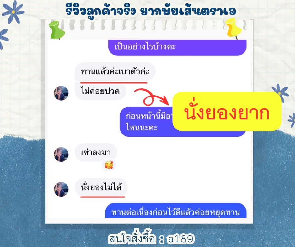 ผลตอบรับ ยากษัยเส้นตราเอ