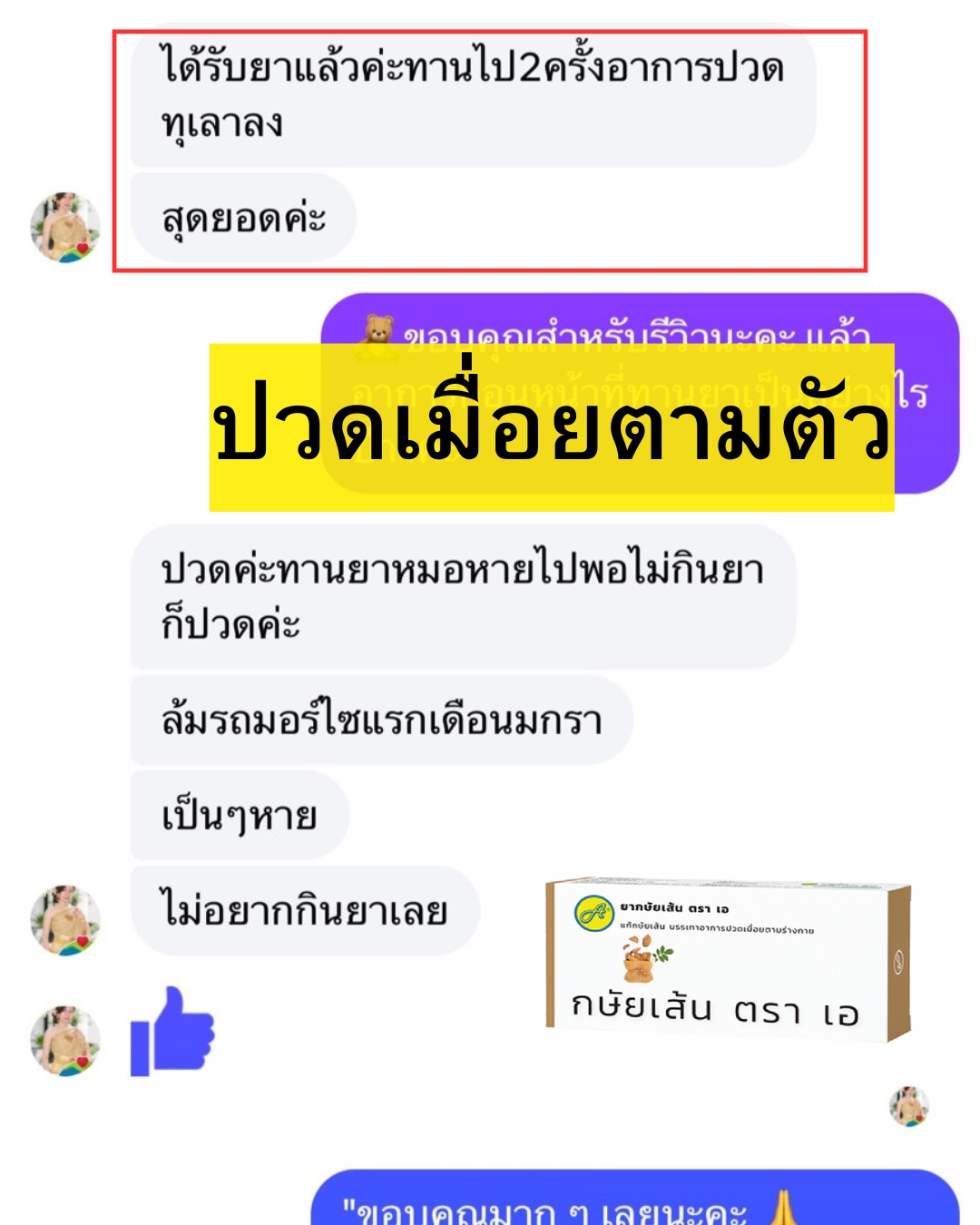 ผลตอบรับ ยากษัยเส้นตราเอ